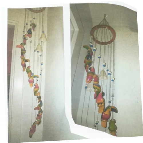 Farverig fugleuro (str. 100x15 cm)