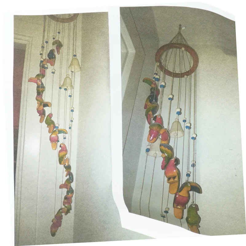 Farverig fugleuro (str. 100x15 cm)