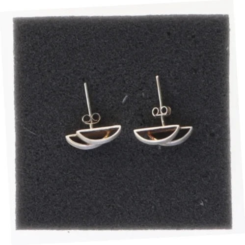 Sølv øreringe (str. 1,8 x 0,5 cm)