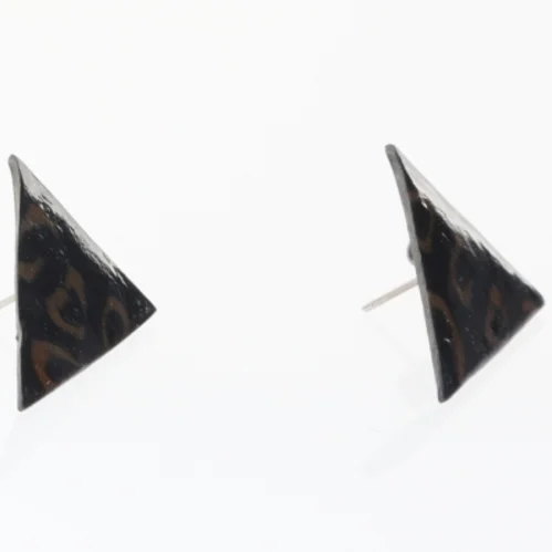 Trekanthængsler øreringe (str. 2,7 x 2 cm)