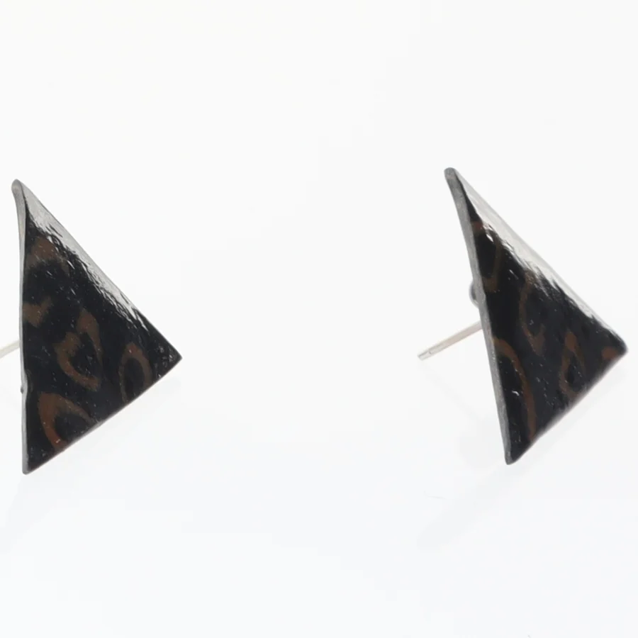 Trekanthængsler øreringe (str. 2,7 x 2 cm)