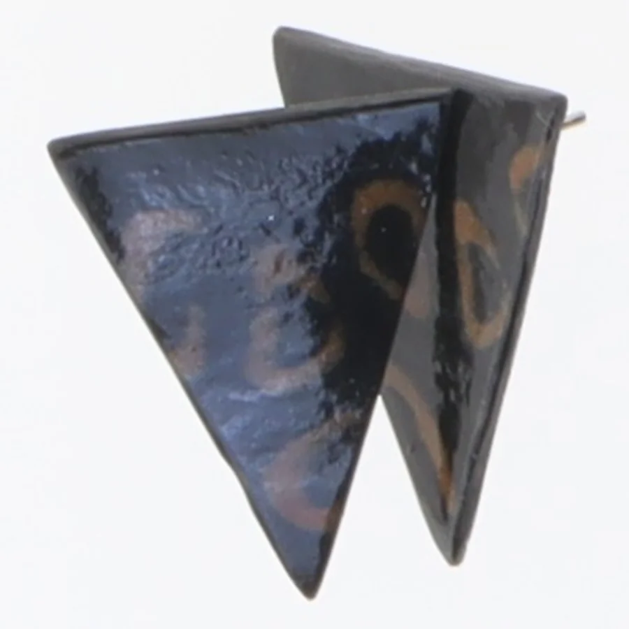 Trekanthængsler øreringe (str. 2,7 x 2 cm)