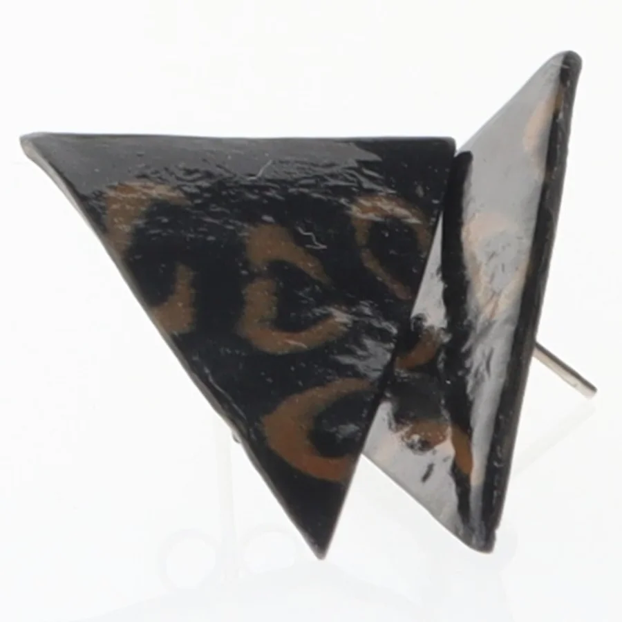 Trekanthængsler øreringe (str. 2,7 x 2 cm)