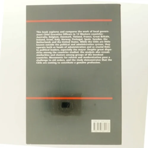 The anonymous leader : appointed CEOs in Western local government (Bog)