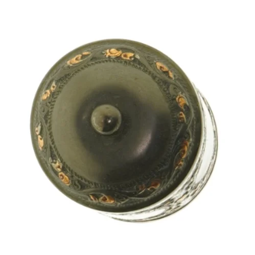 Dekoreret metaldåse (str. 14 cm)