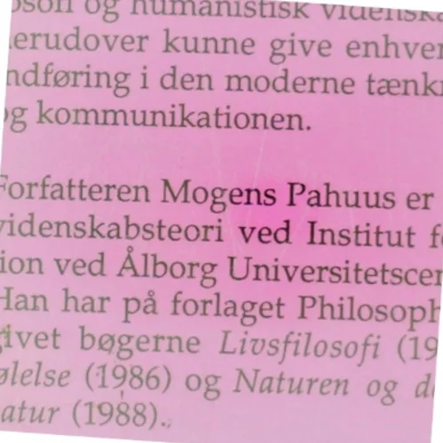 Mennesket og dets udtryksformer af Mogens Pahuus (Bog)