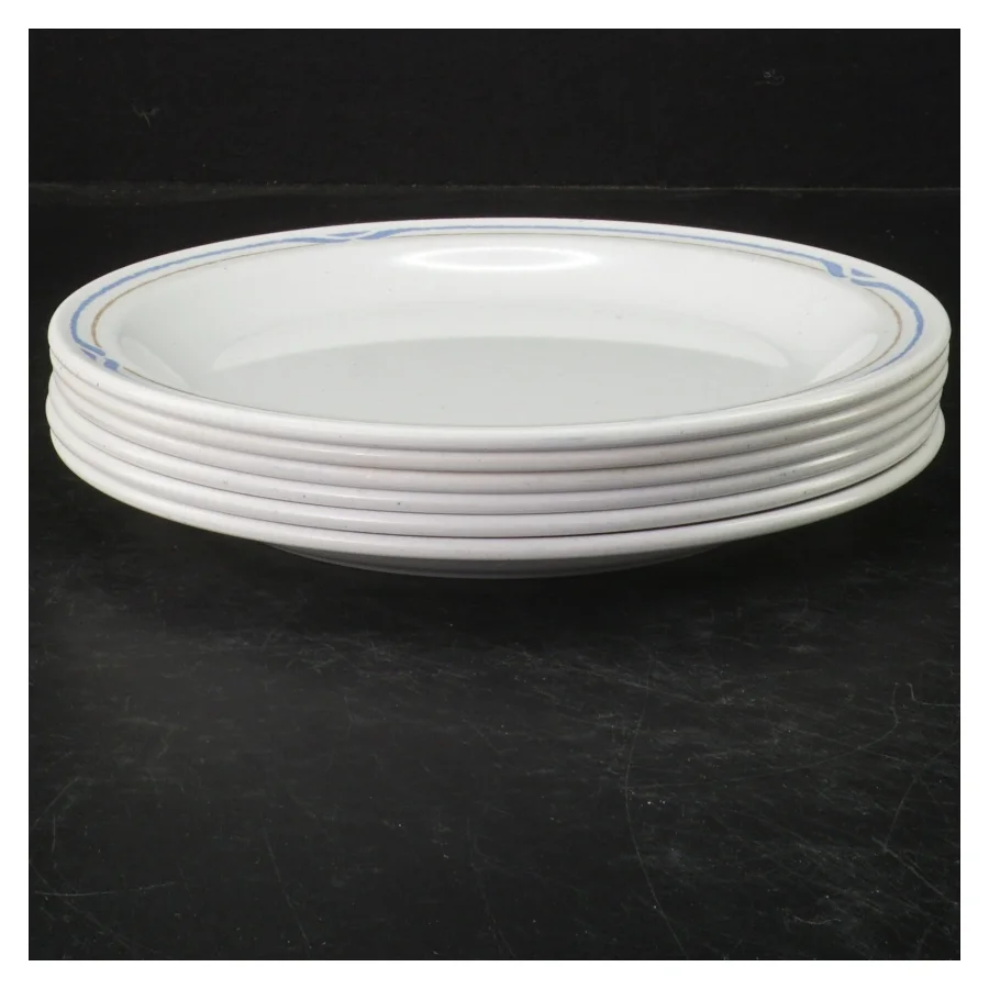 Seks tallerkener fra Waca (str. Ø. 19,5 cm. 6 styk)