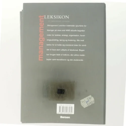 Management leksikon af Redaktør: Steen Hildebrandt (Bog)
