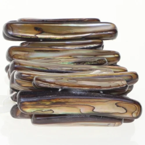 Perlemorsskåret armbånd (str. Ø 6,5 cm)