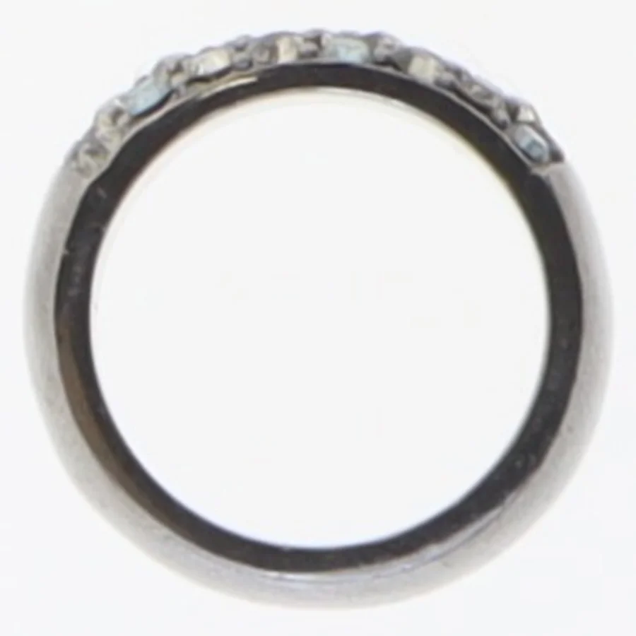 Sølvring med sten fra Dyrberg Kern (str. 55 mm)