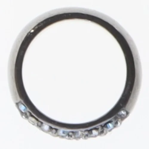 Sølvring med sten fra Dyrberg Kern (str. 55 mm)