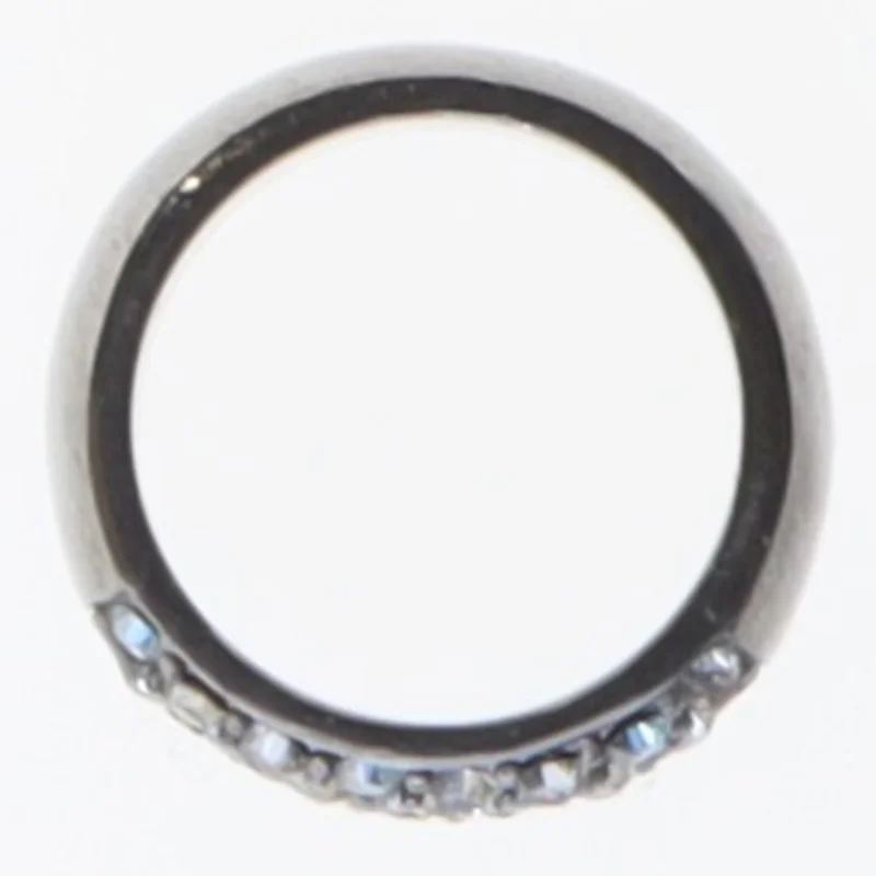 Sølvring med sten fra Dyrberg Kern (str. 55 mm)