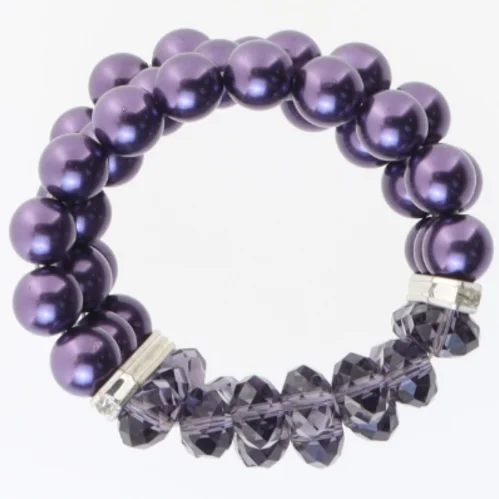 Flerstrenget perlearmbånd (str. Ø 6 cm)