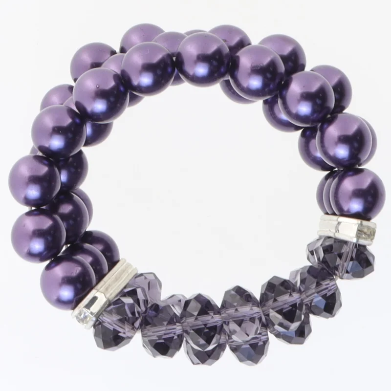 Flerstrenget perlearmbånd (str. Ø 6 cm)