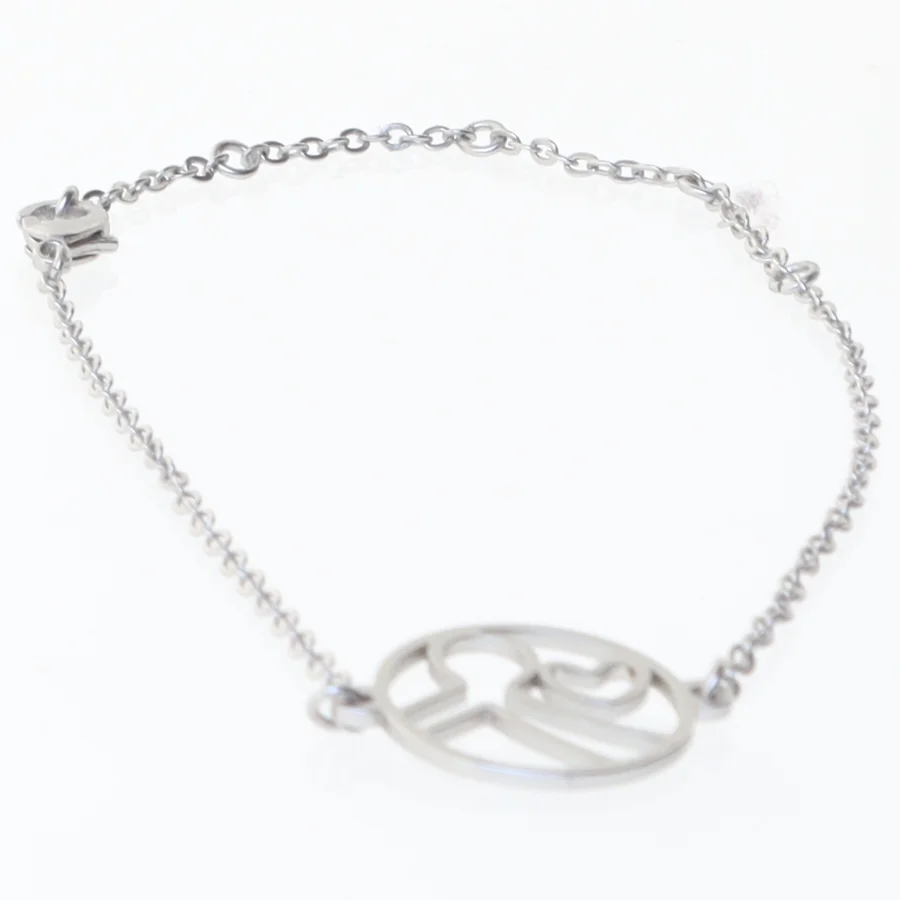 Armbånd med vedhæng (str. 22,5 cm)