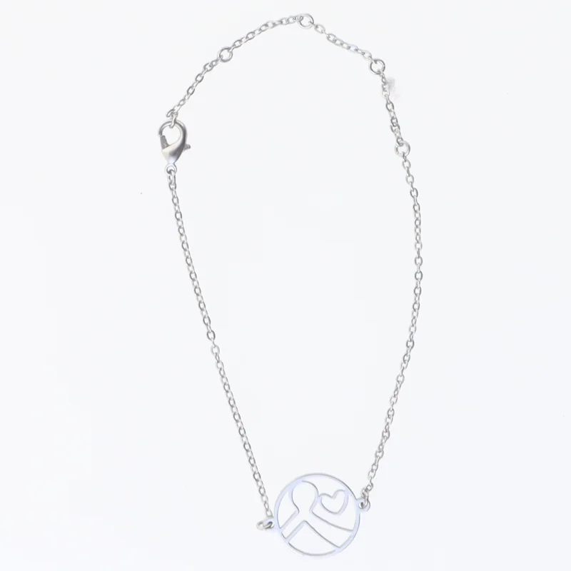 Armbånd med vedhæng (str. 22,5 cm)