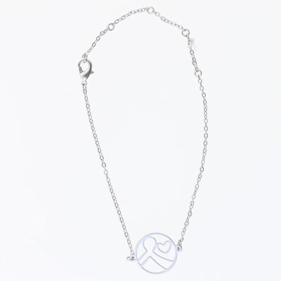Armbånd med vedhæng (str. 22,5 cm)