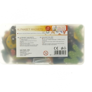 Alfabet magneter fra United Office (str. 100 stykker)