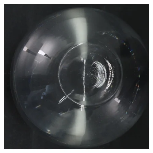 Rund glas vase/skål (str. Ø 16 cm)