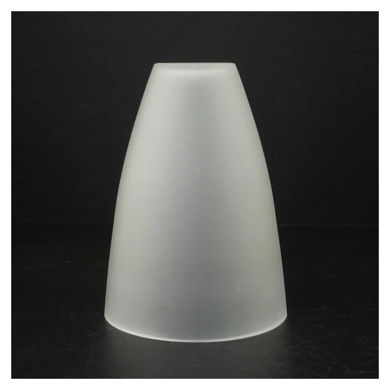 Mælkehvid glas vase (str. 20 cm)