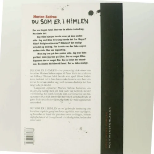 Du som er i himlen af Morten Sabroe, Morten Sabroe (Bog)