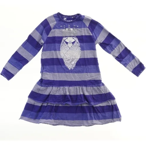 Danefæ kjole med striber og print (str. 128)