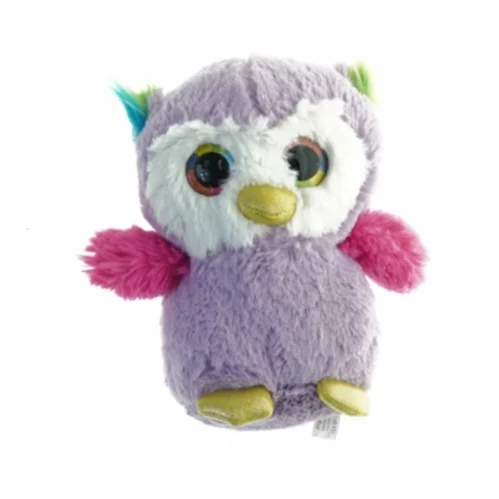 Farverig plysugle (str. 20 x 14 cm)