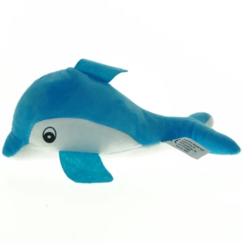 Blå plysdelfin (str. 24 x 10 cm)
