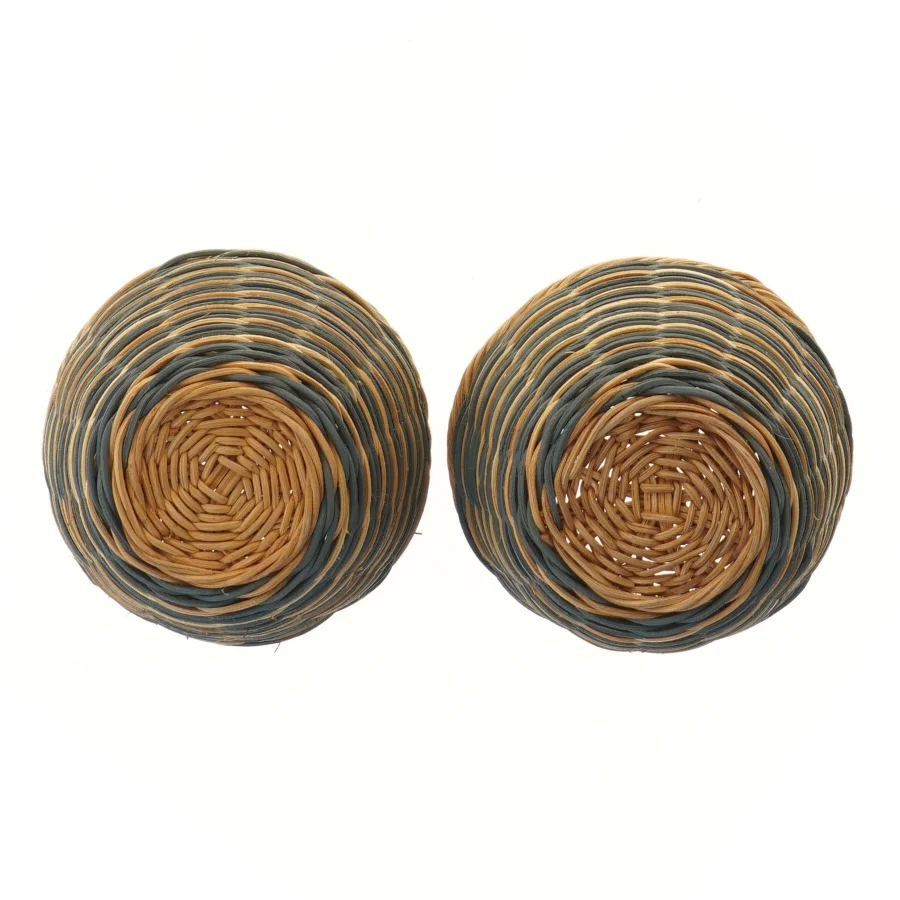 To flettede kurve (str. 2 stk Ø 14 cm længde 12 cm)