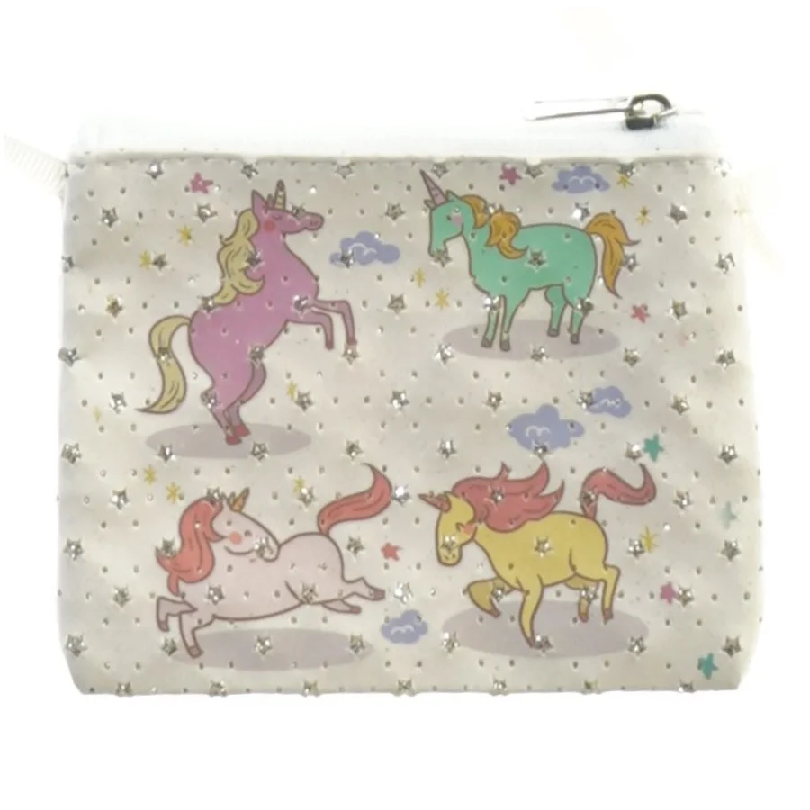 Taske med unicorn motiv (str. 11 x 9 cm)