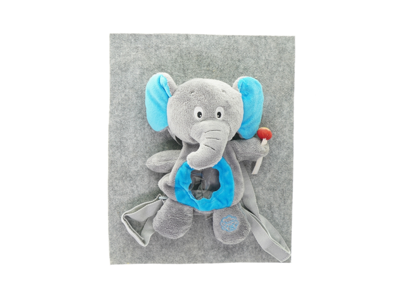 Taske-bamse fra Ukendt (str. LB:33x15)