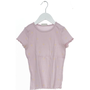 Lyserød T-shirt med Hjerter fra KappAhl (str. 128)