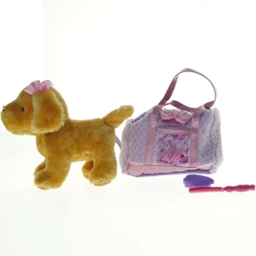 Legetøjs hund med tilbehør (str. 24 x 22 cm)