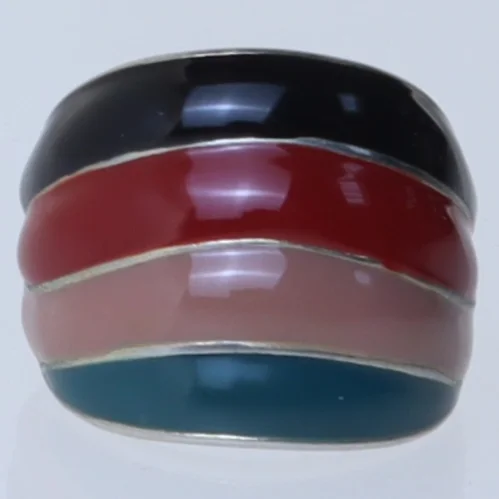 ring med farvede striber (str. 53 mm)