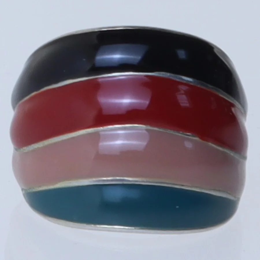 ring med farvede striber (str. 53 mm)