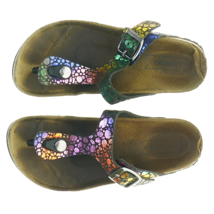 Farverige sandaler