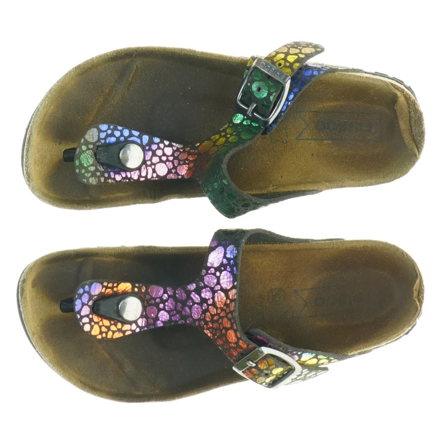 Farverige sandaler