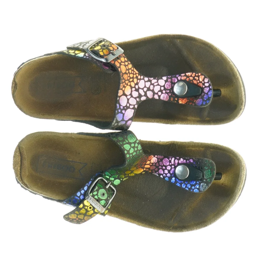 Farverige sandaler