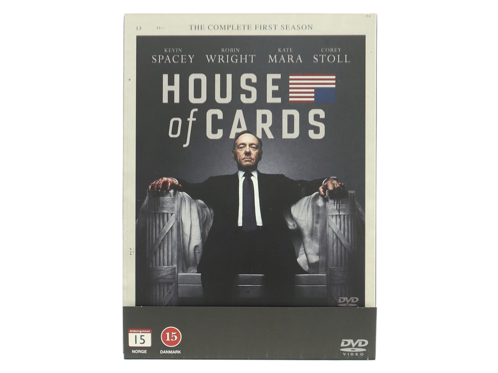 House of cards, first season med Kevin Spacey (DVD)