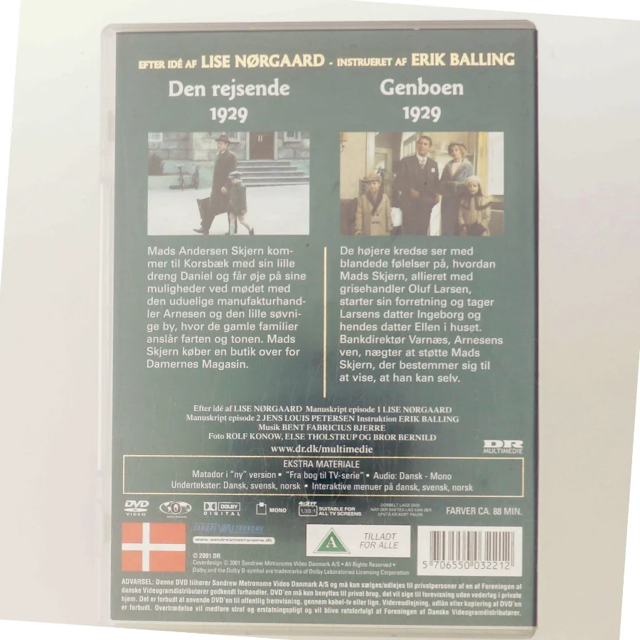 Matador, Den rejsende & Genboen 1929, 1&2 med Bent Fabricius-Bjerre (DVD)