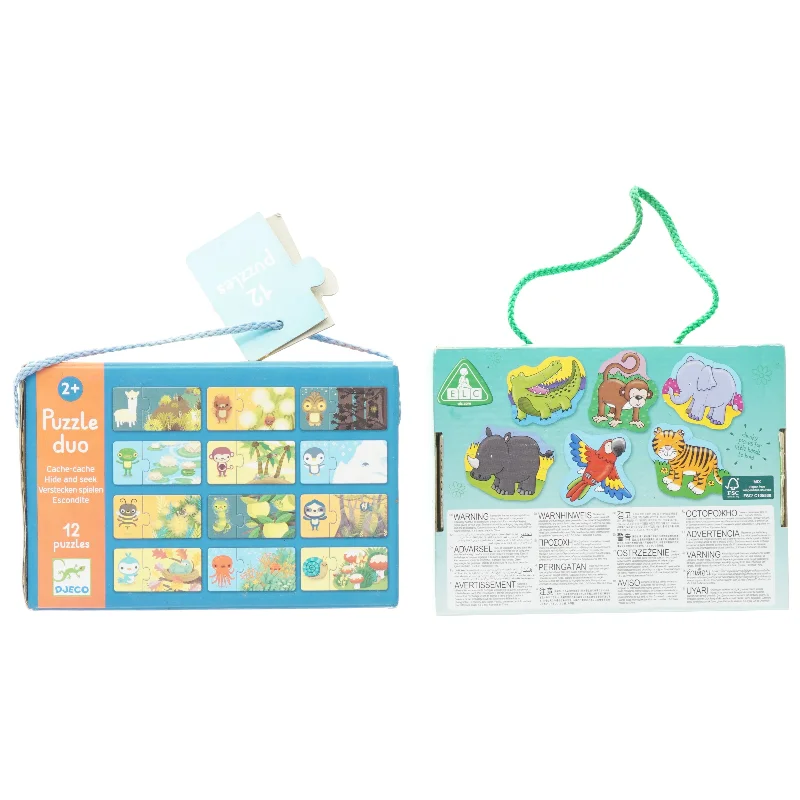 Puslespil 2 stk. (str. 6 stk. og 12 stk. )