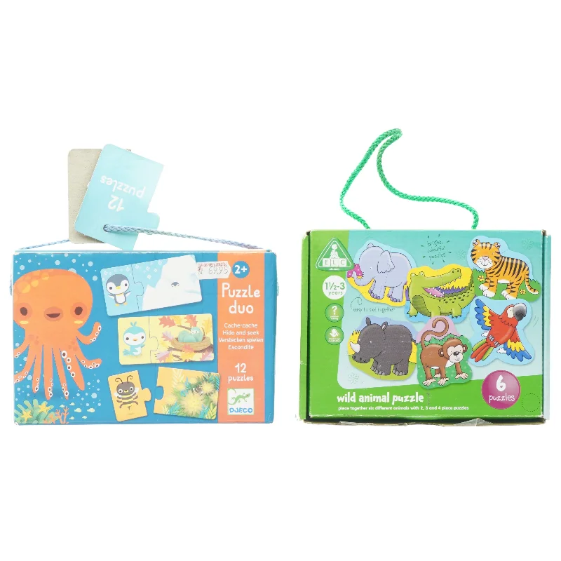 Puslespil 2 stk. (str. 6 stk. og 12 stk. )
