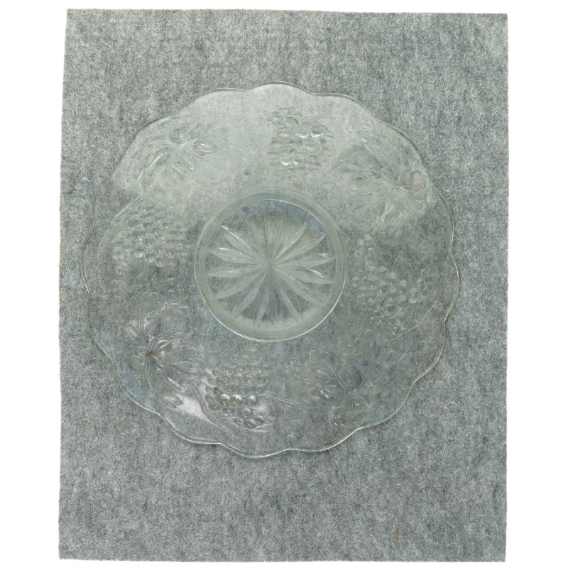 Glasfad med vindruer motiv (str. 29 cm)