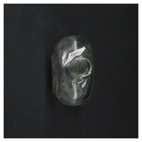 Antik mundblæst lommelærke, Landsoldaten med drikkeordsprog (str. 16 cm)