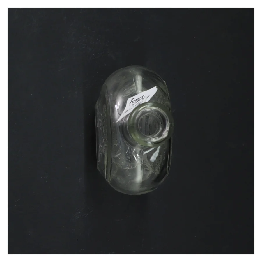 Antik mundblæst lommelærke, Landsoldaten med drikkeordsprog (str. 16 cm)