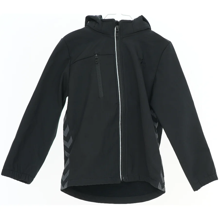 Softshell jakke dreng m. hætte fra Hummel (str. 122)