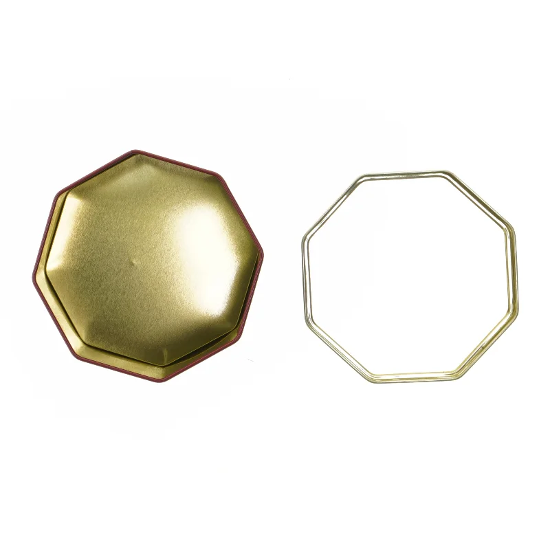 Dekorativ metaldåse (str. 11x12,5 cm)