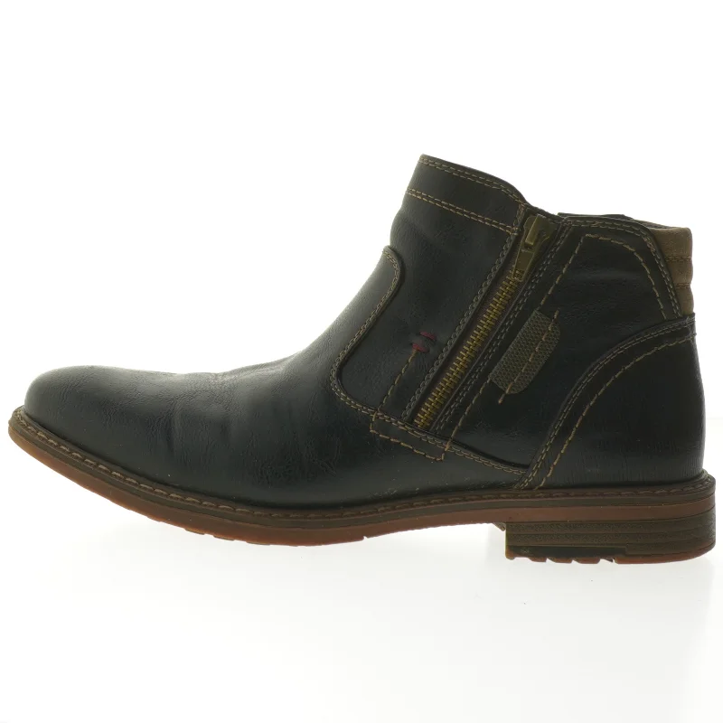 Herrestøvler med lynlås (str. 40 )