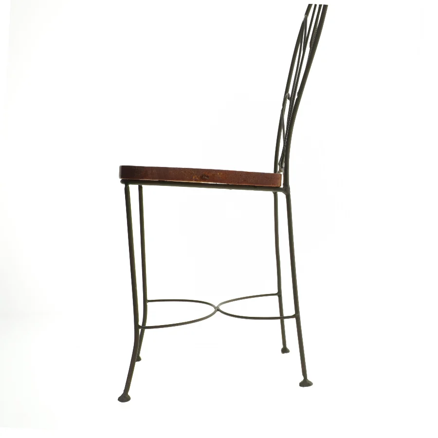 Stol med metalramme (str. 43x16 cm)