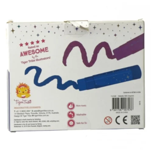 Metallic silk crayons (str. 17 x 14 cm)